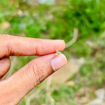 3 petal ear stud(pair)