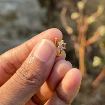 Floral adjustable nosepin NO004