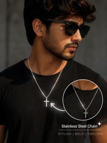 stainless steel cross chain