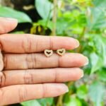 Sweet heart stud (pair)