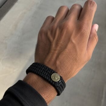 Black woven strap