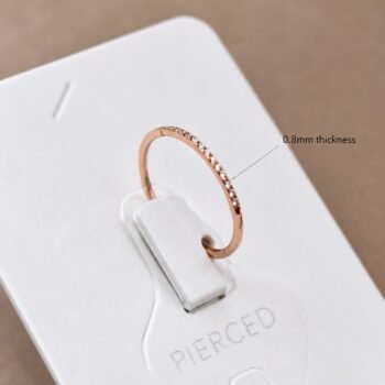 Stainless steel nosering (rosegold)