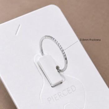 Stainless steel nosering (silver)