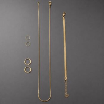 men's jewellery combo set (GOLD)