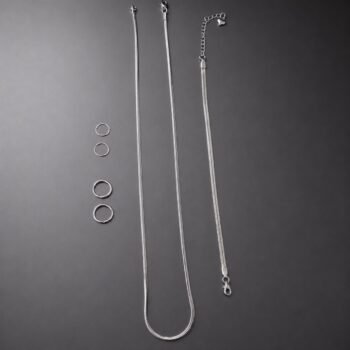 Men's jewellery combo set (SILVER)