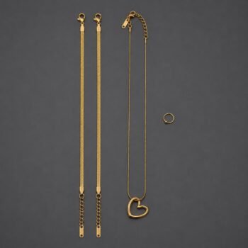 Girls onam jewellery combo set