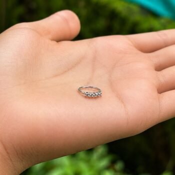 Stoned nosering (silver)