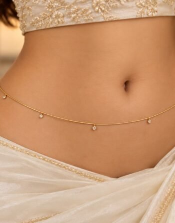 Round chain stoned waistchain